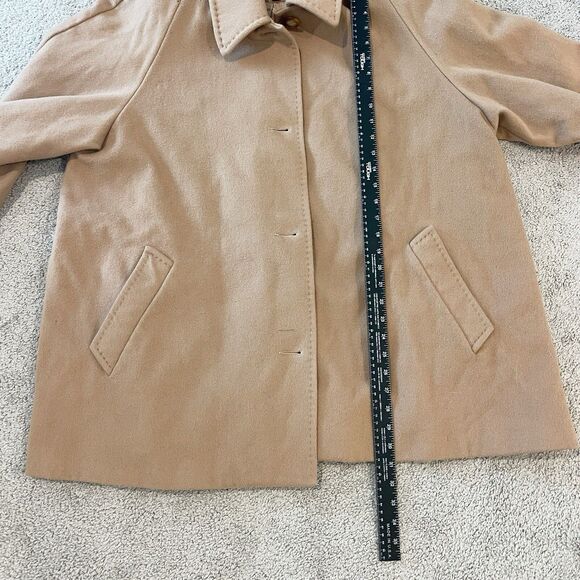 Vintage Pendleton Coat 22W Brown 100% Wool Collared Minimalist Midlength *Flawed - Picture 9 of 15